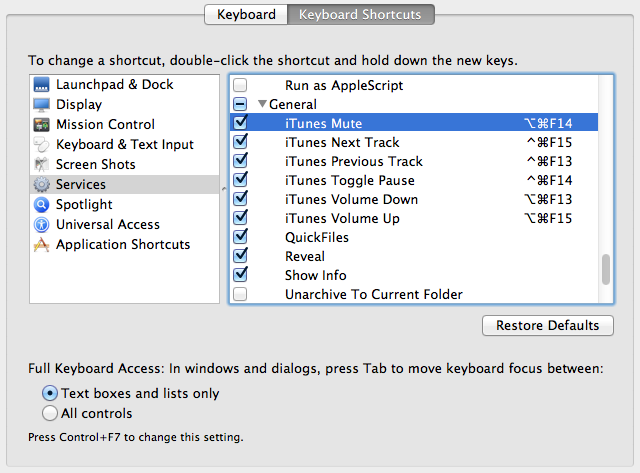 logitech keyboard shortcuts mac