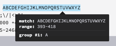 RegExr Details Tooltip