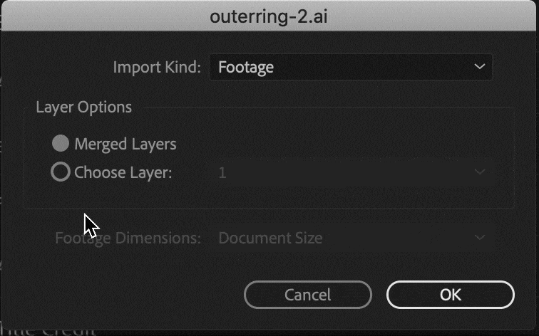 Selecting individual layers