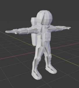 rigged astronaut model