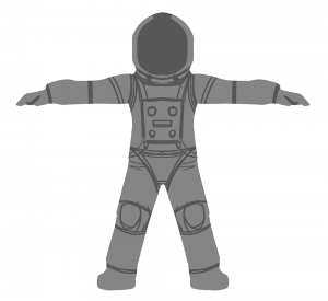 Sketch of astronaut