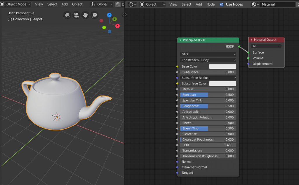 grey teapot model