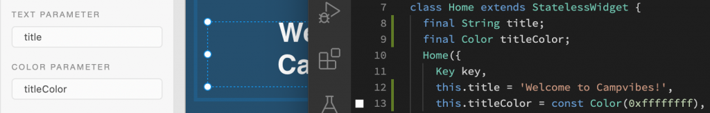 Text field parameters